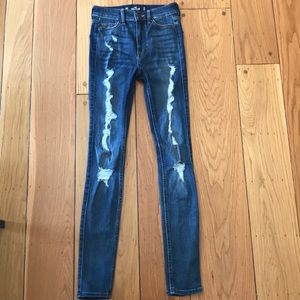 Hollister high rise super skinny jeans